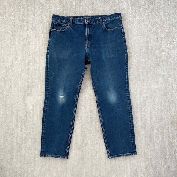 Everlane Blue Ripped Distressed Jeans 38 - Picture 1 of 10
